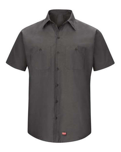 Red Kap Men's Tall Mimix™ Short Sleeve Work Shirt - SX20T - EMBROIDERED