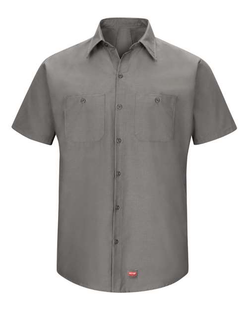 Red Kap Men's Tall Mimix™ Short Sleeve Work Shirt - SX20T - EMBROIDERED