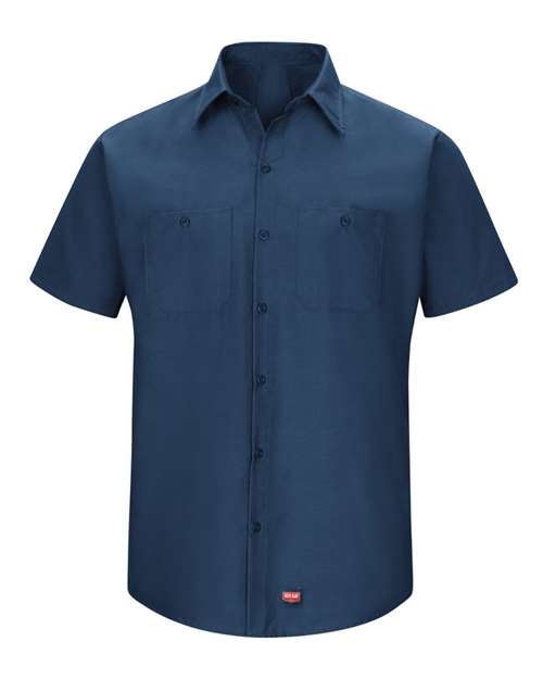 Red Kap Men's Tall Mimix™ Short Sleeve Work Shirt - SX20T - EMBROIDERED