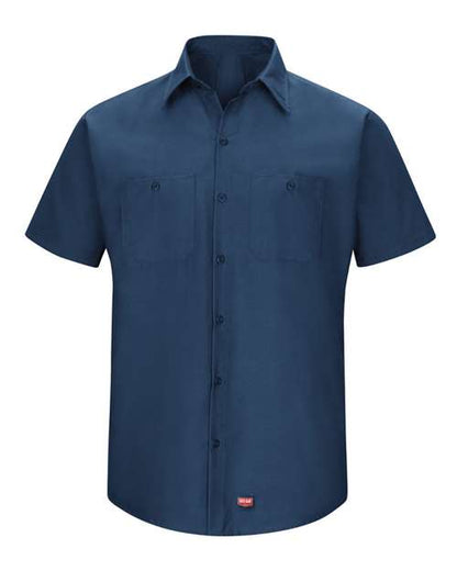 Red Kap Men's Tall Mimix™ Short Sleeve Work Shirt - SX20T - EMBROIDERED