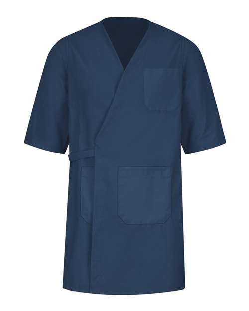 Red Kap Men's Collarless Butcher Wrap - WP10 - EMBROIDERED