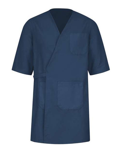 Red Kap Men's Collarless Butcher Wrap - WP10 - EMBROIDERED