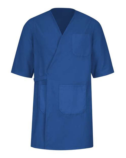 Red Kap Men's Collarless Butcher Wrap - WP10 - EMBROIDERED