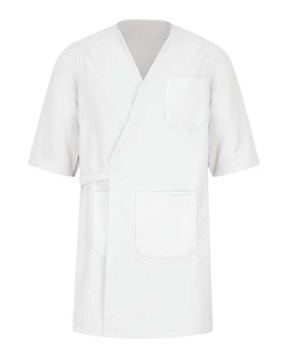 Red Kap Men's Collarless Butcher Wrap - WP10 - EMBROIDERED