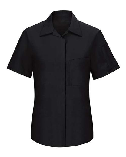 Red Kap Women's Performance Plus Short Sleeve Shop Shirt with Oilblok Technology - SY41 - EMBROIDERED