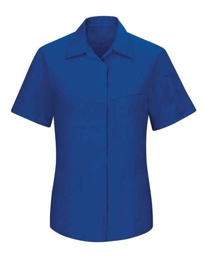 Red Kap Women's Performance Plus Short Sleeve Shop Shirt with Oilblok Technology - SY41 - EMBROIDERED