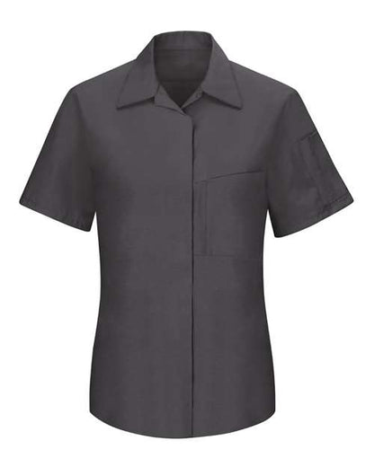 Red Kap Women's Performance Plus Short Sleeve Shop Shirt with Oilblok Technology - SY41 - EMBROIDERED
