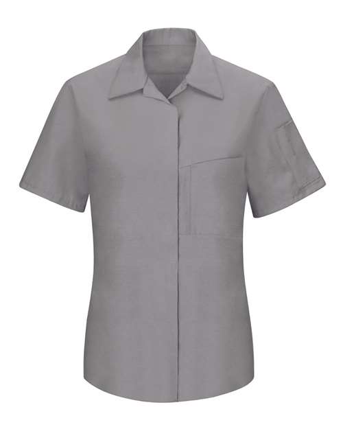 Red Kap Women's Performance Plus Short Sleeve Shop Shirt with Oilblok Technology - SY41 - EMBROIDERED