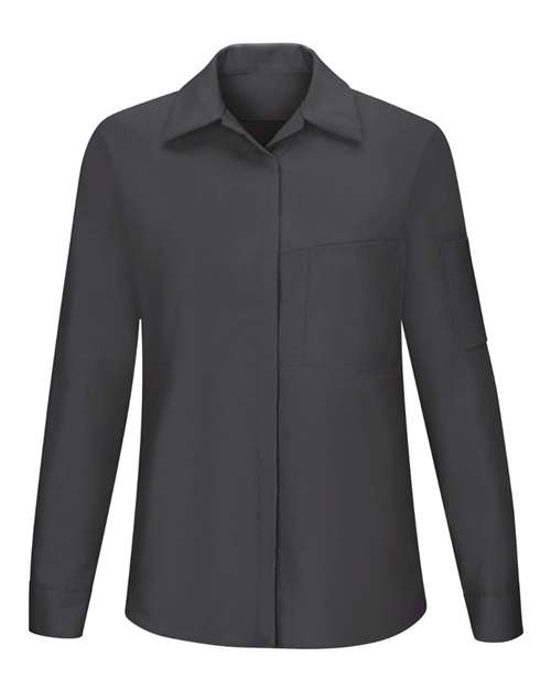Red Kap Women's Performance Plus Long Sleeve Shop Shirt with Oilblok Technology - SY31 - EMBROIDERED