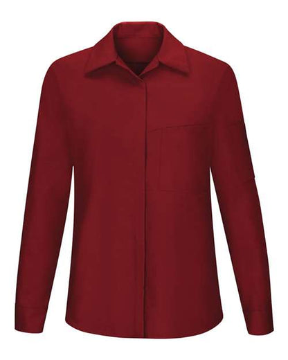 Red Kap Women's Performance Plus Long Sleeve Shop Shirt with Oilblok Technology - SY31 - EMBROIDERED