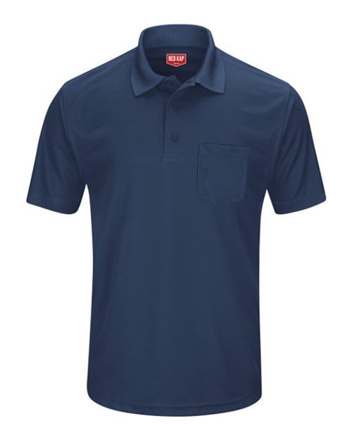 Red Kap Men's Performance Knit Pocket Polo - SK98 - EMBROIDERED