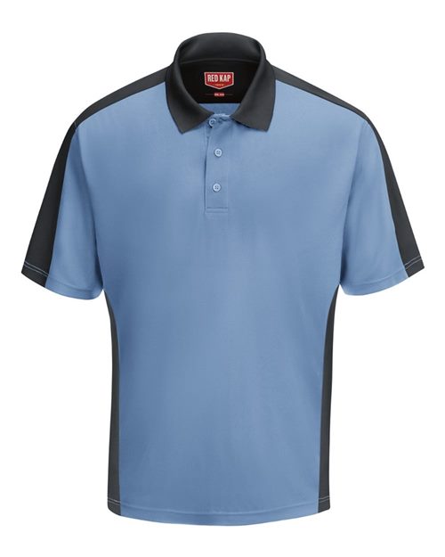 Red Kap Men's Performance Knit Two Tone Polo - SK54 - EMBROIDERED
