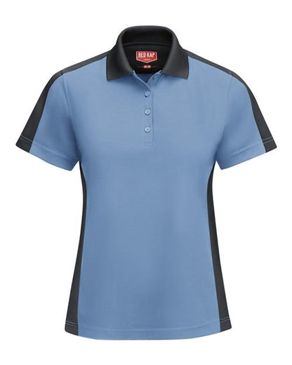 Red Kap Women's Performance Knit Two-Tone Polo - SK53 - EMBROIDERED