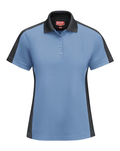 Red Kap Women's Performance Knit Two-Tone Polo - SK53 - EMBROIDERED