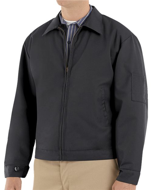 Red Kap Men's Waist Length Jacket - JT22 - EMBROIDERED
