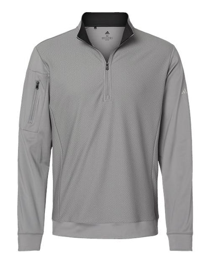 Adidas. Men's Performance Textured Quarter-Zip Pullover. A295