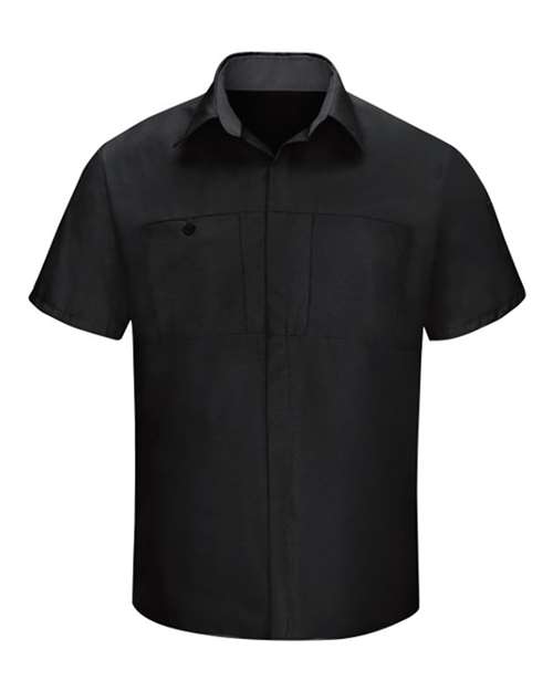 Red Kap Men's Tall Performance Plus Short Sleeve Shirt with Oilblok Technology - SY42T - EMBROIDERED