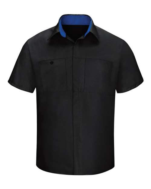 Red Kap Men's Performance Plus Short Sleeve Shirt With Oilblok Technology - SY42 - EMBROIDERED