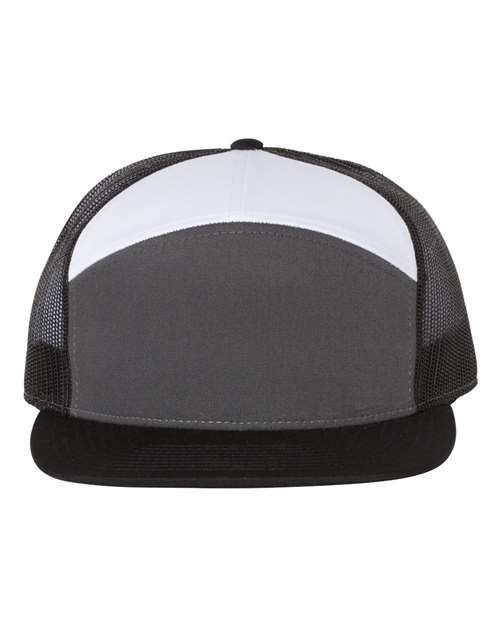 Richardson Seven-Panel Trucker Cap - 168 - EMBROIDERED