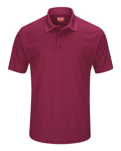 Red Kap Men's Short Sleeve Performance Knit Pocketless Core Polo - SK96 - EMBROIDERED