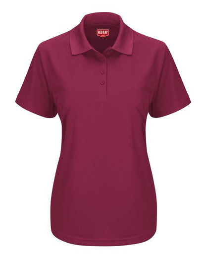 Red Kap Women's Performance Knit Pocketless Core Polo - SK97 - EMBROIDERED