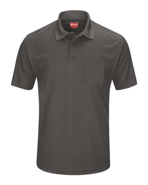 Red Kap Men's Performance Knit Pocket Polo - SK98 - EMBROIDERED