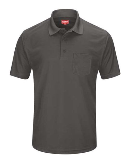 Red Kap Men's Performance Knit Pocket Polo - SK98 - EMBROIDERED