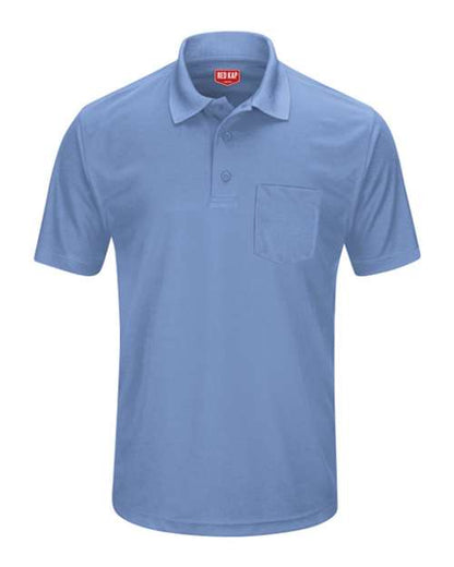 Red Kap Men's Performance Knit Pocket Polo - SK98 - EMBROIDERED
