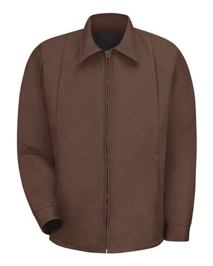 Red Kap Men's Tall Perma-Lined Panel Jacket - JT50T - EMBROIDERED