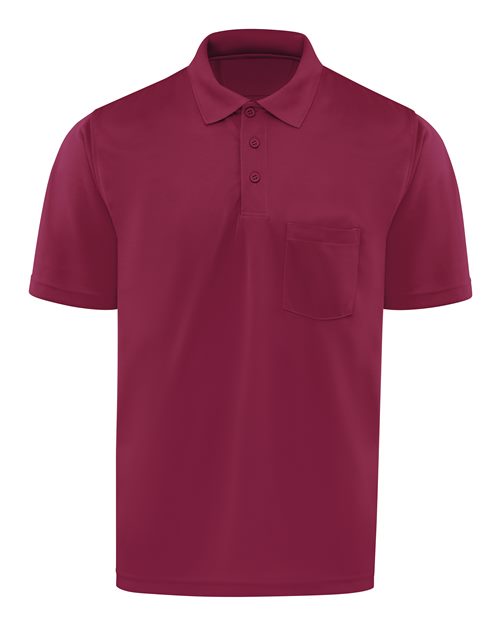 Red Kap Men's Performance Knit Pocket Polo - SK98 - EMBROIDERED