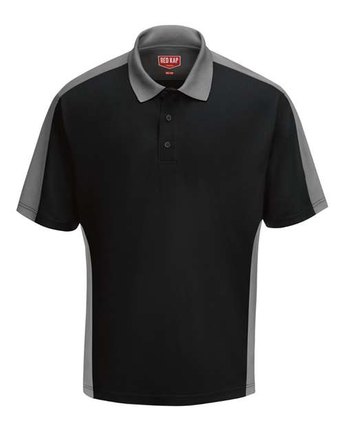 Red Kap Men's Performance Knit Two Tone Polo - SK54 - EMBROIDERED