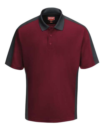 Red Kap Men's Performance Knit Two Tone Polo - SK54 - EMBROIDERED