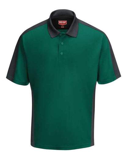 Red Kap Men's Performance Knit Two Tone Polo - SK54 - EMBROIDERED