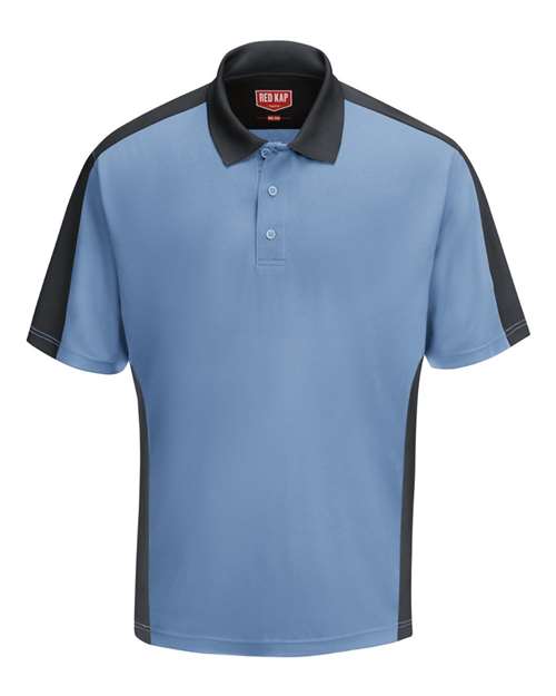 Red Kap Men's Performance Knit Two Tone Polo - SK54 - EMBROIDERED