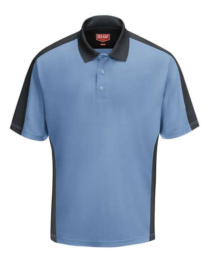 Red Kap Men's Performance Knit Two Tone Polo - SK54 - EMBROIDERED