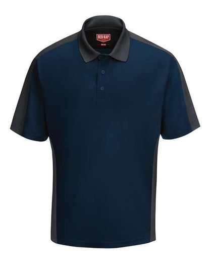 Red Kap Men's Performance Knit Two Tone Polo - SK54 - EMBROIDERED