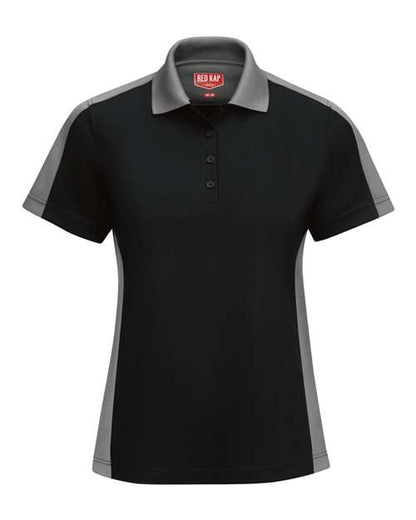 Red Kap Women's Performance Knit Two-Tone Polo - SK53 - EMBROIDERED