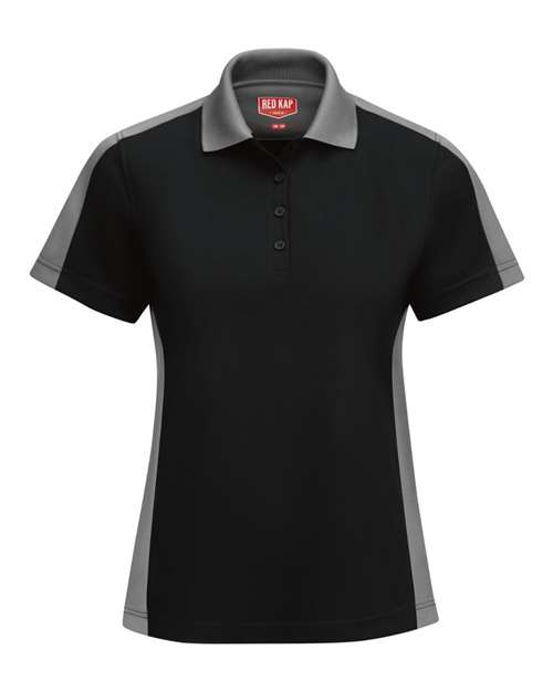 Red Kap Women's Performance Knit Two-Tone Polo - SK53 - EMBROIDERED