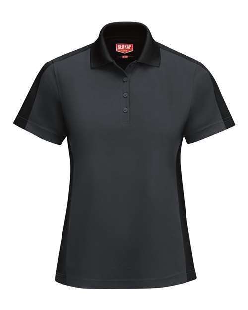 Red Kap Women's Performance Knit Two-Tone Polo - SK53 - EMBROIDERED