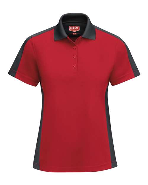 Red Kap Women's Performance Knit Two-Tone Polo - SK53 - EMBROIDERED