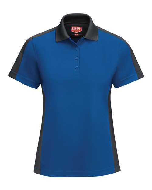 Red Kap Women's Performance Knit Two-Tone Polo - SK53 - EMBROIDERED
