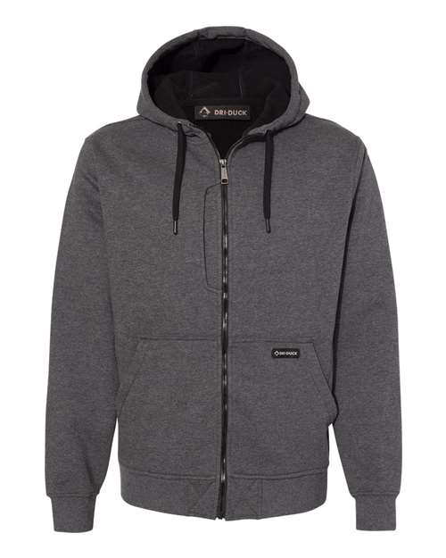 DRI DUCK Men's Bateman Bonded Power Fleece 2.0 Full-Zip Jacket - 7040 - EMBROIDERED