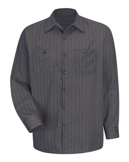 Red Kap Men's Tall Premium Long Sleeve Work Shirt - SP10T - EMBROIDERED