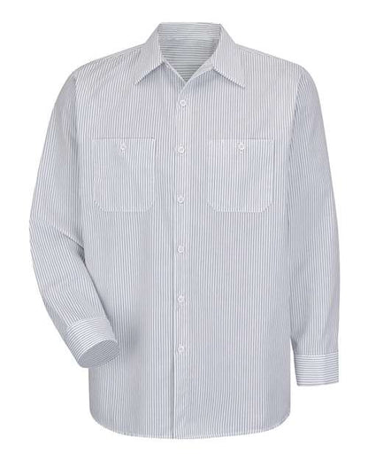 Red Kap Men's Tall Premium Long Sleeve Work Shirt - SP10T - EMBROIDERED