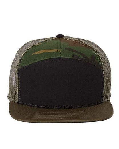 Richardson Seven-Panel Trucker Cap - 168 - EMBROIDERED