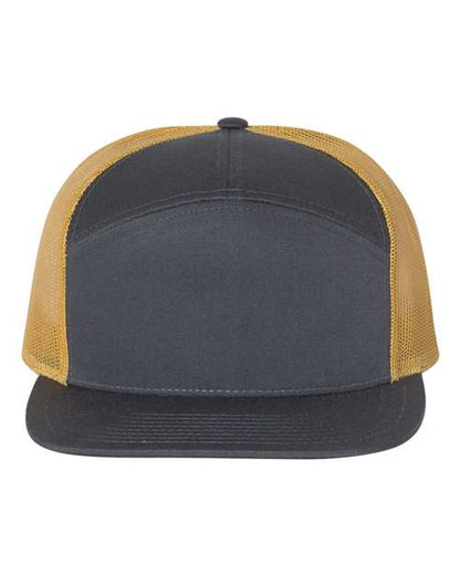 Richardson Seven-Panel Trucker Cap - 168 - EMBROIDERED