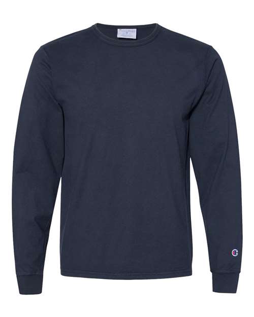 Champion. Unisex Garment-Dyed Long Sleeve T-Shirt. CD200