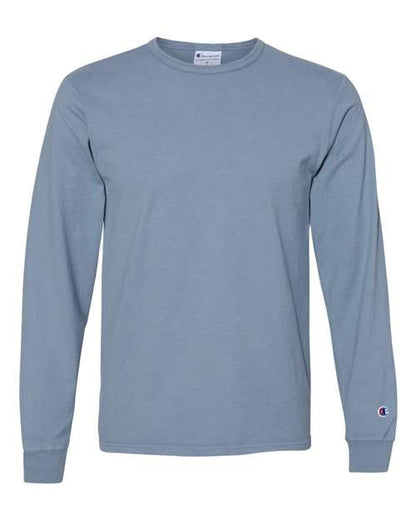 Champion. Unisex Garment-Dyed Long Sleeve T-Shirt. CD200
