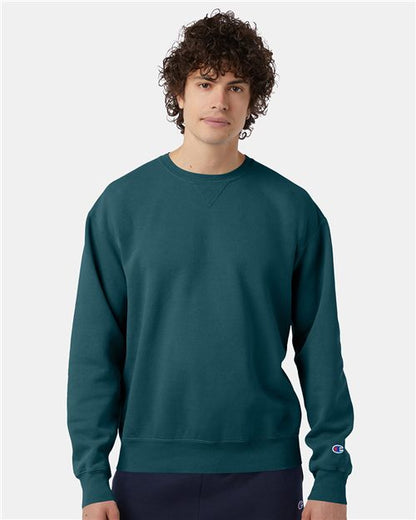 Champion. Unisex Garment-Dyed Crewneck Sweatshirt. CD400