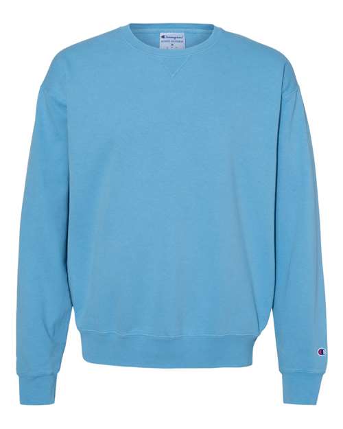 Champion. Unisex Garment-Dyed Crewneck Sweatshirt. CD400